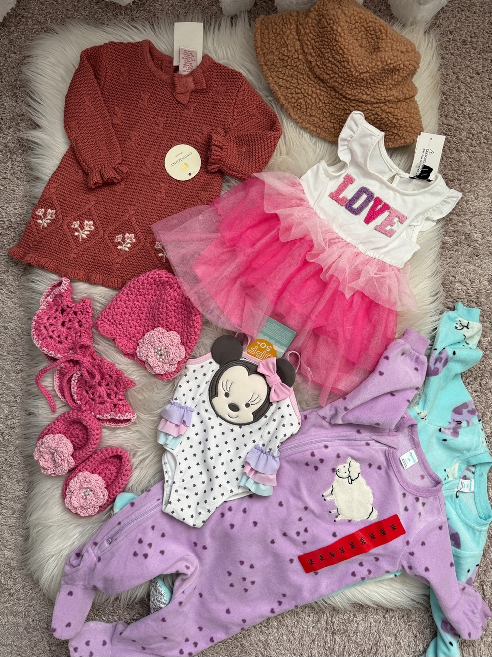 Baby Girls 3M, 6M , 9M ,Clothing & Accessories Lot NWT